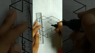 3D drawing  3D pencil drawing  draw art [upl. by Wordoow]