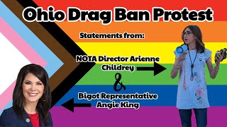 Ohio Drag Ban Protest  Statements [upl. by Napra]