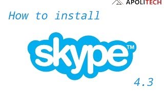 How to install Skype 43 ON UBUNTU 1404Linux Mint 17 [upl. by Eelrihs945]