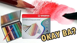 STABILO Aquacolor Watercolor Pencils Review  Tagalog Philippines [upl. by Sarine]