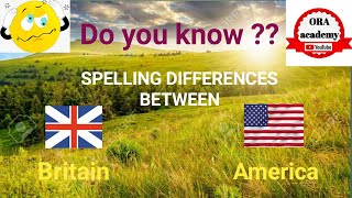 Spelling differences between Britain and America Print handwriting [upl. by Leftwich]