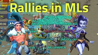 Lords Mobile  MIX and BLAST rallies from full emperor account Huge damage on targets during KVK [upl. by Mayap983]