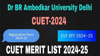 Dr BR Ambedkar University Delhi Admission form 202425 cut off  fees course how to fill form [upl. by Ahsienel565]