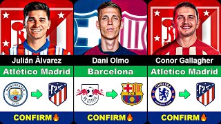 100 CONFIRMED Summer Transfers 2024 ✅ FT Dani Olmo Álvarez Gallagher [upl. by Convery]