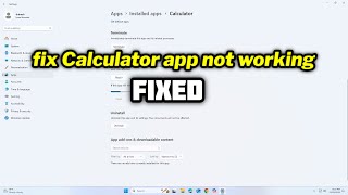 FIXED Calculator app not working in Windows 1011 [upl. by Swisher]