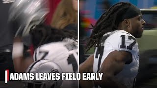 Davante Adams leaves the field early after showing visible frustration vs Lions  NFL on ESPN [upl. by Ralston]