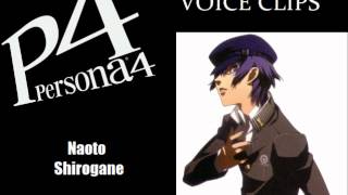 Persona 4 Naoto Shirogane Voice Clips [upl. by Sharma380]