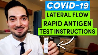 Rapid Lateral Flow COVID Test  How To Use A Rapid Lateral Flow COVID Test Kit [upl. by Aisenat]