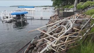 Flooding wind damage in Okoboji [upl. by Jamie401]