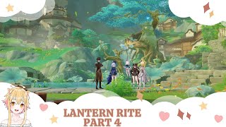 Lantern Rite part 4 Guests from far lands Genshin Impact [upl. by Ellezig460]