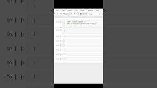 How to Print a Yearly Calendar in Python with the Calendar Module pythonprogramming youtubeshorts [upl. by Akkeber952]