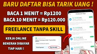 KERJA SANTAI DIBAYAR 300RB Kerja Freelance Online Pemula Pake HP  Cara Dapat Uang Dari Internet [upl. by Janith780]