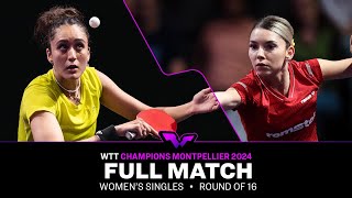 FULL MATCH  MANIKA BATRA vs Bernadette Szocs  WS R16  WTTMontpellier 2024 [upl. by Ytram138]