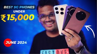 TOP 5 Best 5G Phones Under 15000 in JUNE 2024 l Best Mobile Under 15000 [upl. by Alyal874]