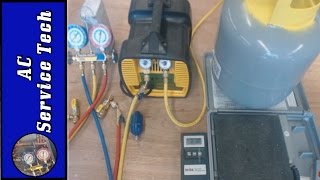 Refrigerant Recovery Machine Hose and Tank Setup Recovery Process [upl. by Delp]