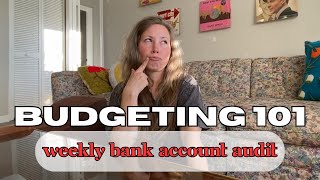 Weekly Bank Account Audit 95000 in DEBT [upl. by Zetrom]