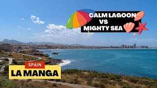 La Manga Spain  Holiday Strip Surrounded By Water [upl. by Schulz495]