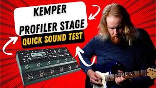 Kemper Profiler Stage  Quick Test  Hi Gain Lead Tones No Talking [upl. by Niram]