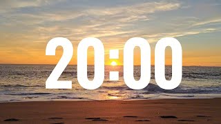 20 Minute Timer with Relaxing Music Ocean with Alarm [upl. by Will871]