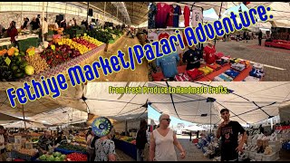 Fethiye MarketPazari Adventure From Fresh Produce to Handmade Crafts [upl. by Asiret]