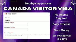 Canada Visitor Visa Form Filling 2023  New IRCC Portal  Quick Results  Canada Tourist Visa Form [upl. by Ailssa]