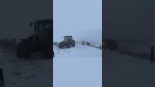 Snow causes car chaos on Clee Hill 12 [upl. by Enej901]