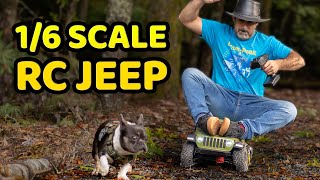 This RC Jeep is HUGE But can it tow a real car Axial SCX6 Torture Test [upl. by Fries45]