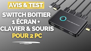 Partager Un Ecran Entre Deux PC  Ordinateurs TEST DU BOITIER MAGIQUE KVM [upl. by Desta2]