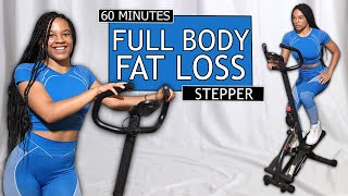 60 MINUTE STAIR STEPPER CARDIO WORKOUT BURN CALORIES FAST [upl. by Prochora]