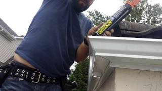 Eavestrough Installation  How We Seal The Corners That Will Never Leak [upl. by Eisnyl]