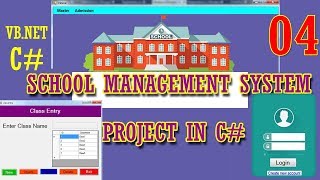 CMini School Management Project in VBNET  Class Entry  Part04 [upl. by Ellenyl]