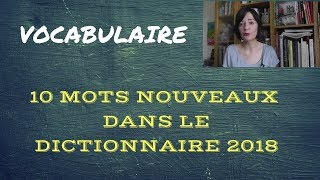 10 mots qui entrent dans le dictionnaire en 2018 [upl. by Hutt]