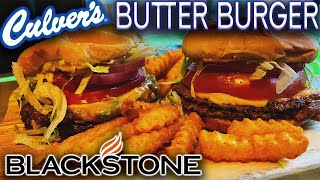 THE BEST CULVERS BUTTER BURGERS MADE ON THE BLACKSTONE GRIDDLE EASY SMASHBURGER RECIPE [upl. by Sorips142]