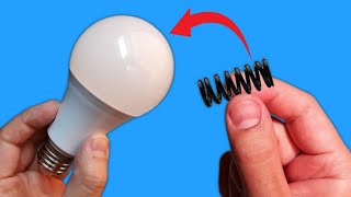 Take a Common Spring and Fix All the LED Lamps in Your Home How to Fix or Repair LED Bulbs Easily [upl. by Kenneth]