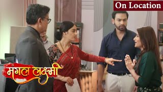 Boss Throw Out Saumya After Fraud Truth Out Shoumya Say Sorry To Mangal MANGAL LAXMI ON LOCATION [upl. by Annawaj895]