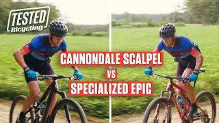 Cannondale Scalpel vs Specialized Epic  TESTED  Bicycling [upl. by Lay844]