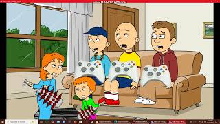 GoAnimate  Rosie and Daisy Destroys Caillous Xbox  Arrested  Grounded goanimategrounded rosie [upl. by Kinnie]