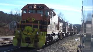 SLR takes over BIG MAC’s from Danville interchange and takes them to Lewiston Junction 122024 [upl. by Abrahan]