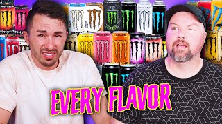 We Drink Every Flavor of Monster Energy for the First Time  RANKED [upl. by Irahc5]