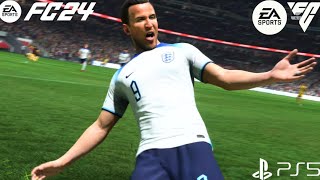 England vs Romania Friendly Match EA SPORTS FC 24 PS5 4k UHD 60 fps [upl. by Desirae]