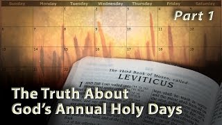 The Truth About Gods Annual Holy Days Part 1 [upl. by Blancha124]