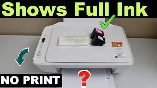 HP Printer Ink Is Full But Not Printing [upl. by Etsirk]