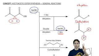 Acetoacetic Ester Synthesis General Reactions [upl. by Lehcear]