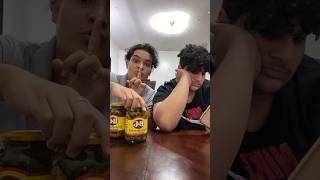 GLUE PICKLE JAR PRANK ON NAZ 🤣  shorts [upl. by Ettennor186]