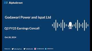 Godawari Power and Ispat Limited Q2 FY202425 Earnings Conference Call [upl. by Neala]