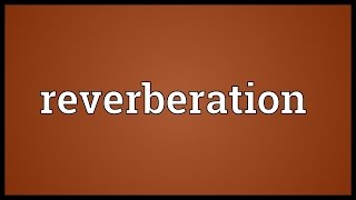 Reverberation Meaning [upl. by Thibaud]