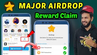 Major Airdrop 🤯  Major Airdrop claim kaise kare  Major claim reward  Major Airdrop withdrawal 💵 [upl. by Ehr781]