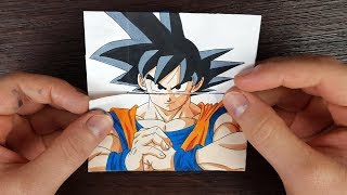 TUTORIAL Goku Transformations  Endless card [upl. by Rica]