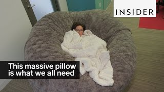 This massive pillow is exactly what we all need right now [upl. by Erdnaid739]