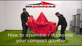 How to assemble  dismantle your compact gazebo [upl. by Anitsyrc191]